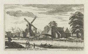 View of the Morebleek Outside Amsterdam by Johannes de Ram