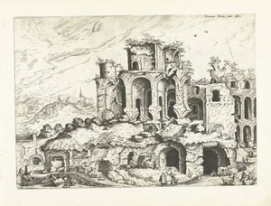 Third View of the Ruins of the Palatine by Johannes of Lucas van Doetechum (attributed to)
