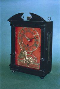 Early weight driven pendulum clock, possibly designed by Christian Huygens, c.1675