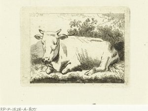 Lying Cow by Johannes van Cuylenburgh
