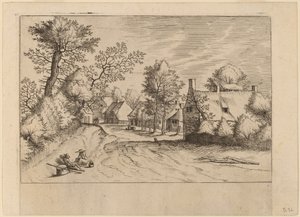 Village Road by Johannes van Doetechum, the Elder and Lucas