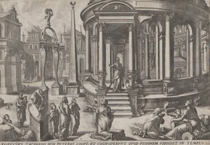 Zacharias Stepping out of the Temple, from the series Events in and around the Temple