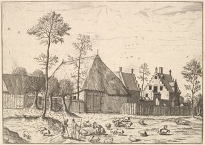 Shed with Cottage, from The Small Landscapes, 1559-61