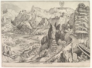 The Penitent Magdalene Magdalena Poenitens from The Large Landscapes, ca. 1555-56