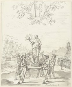 General Armament, Decoration on the Kadijksplein, 1795 by Johannes van Dregt (rejected attribution)