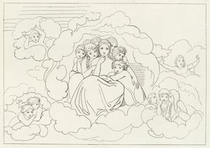 Celestial Meteors, Paradise, Canto 30 by John (after) Flaxman