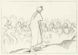 The Carnal, Purgatory, Canto 25 by John (after) Flaxman