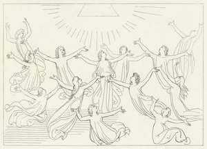 The Ninth Sphere, Paradise, Canto 27 by John (after) Flaxman