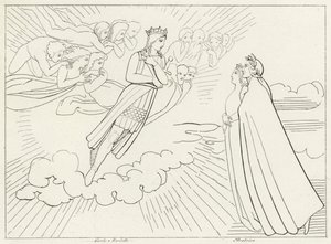 The Planet Venus, Paradise, Canto 8 by John (after) Flaxman
