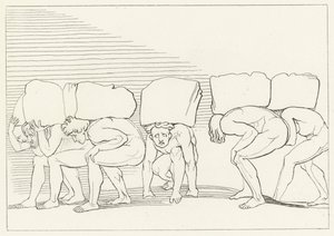 The Proud, Purgatory, Canto 11 by John (after) Flaxman