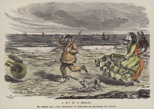 A Bit of a Breeze by John (after) Leech