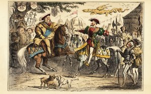 Henry VIII of England Meeting Francis I of France on Horseback at the Field of the Cloth of Gold, 7 June 1520
