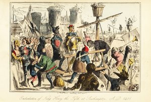 King Henry V of England boarding the Trinity at Southampton by John (after) Leech