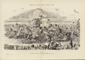 Memorials of the Great Exhibition 1851, The Great Derby Race for Eighteen Hundred and Fifty-One by John (after) Leech