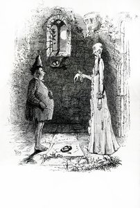 The Ghost (engraving) by John (after) Leech