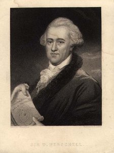 Portrait of Sir William Herschel, engraved by Edward Scriven