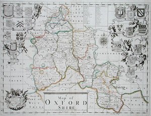 Map of Oxfordshire by John (after) Sellar