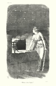 Sir John Tenniel Cartoon: "What of the Night?"