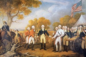 Surrender of General Burgoyne at Saratoga, New York by John (after) Trumbull