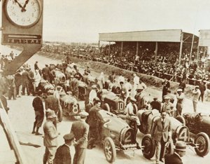 Line-up before start of Grand Prix in Tunisia by Walter Charles Mills