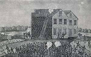 Pro-slavery mob murdering Reverend Elijah Parish Lovejoy by Walter Charles Mills