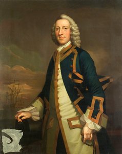 Portrait of a captain, c.1750