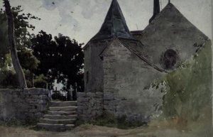 View of a Church by John Absolon