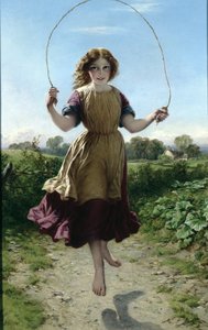 Girl Skipping