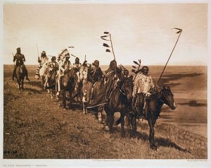 On the War Path - Atsina, 1908