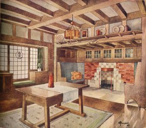 Design for Living Room in a Small House by John Archibald Campbell