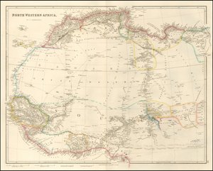 Map of North Western Africa by John Arrowsmith by John Arrowsmith