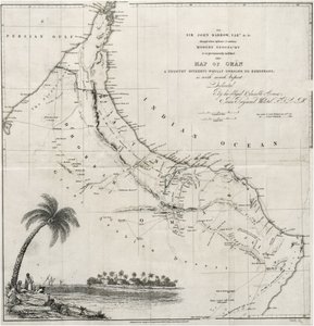 Map of Oman by John Arrowsmith