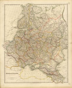 Map of Russia and Poland