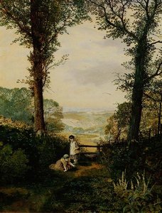A Burnsall Valley, Wharfedale by John Atkinson Grimshaw