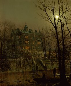 Knostrop Old Hall, Leeds by John Atkinson Grimshaw