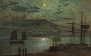 Whitby Harbor by John Atkinson Grimshaw