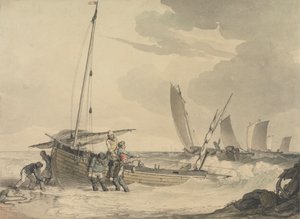 Fisherman Putting Out to Sea