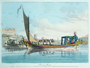 Pleasure Barges, 1803 by John Augustus Atkinson