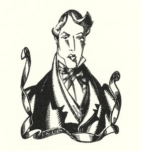 Finis illustration for Don Juan by Lord Byron by John Austen