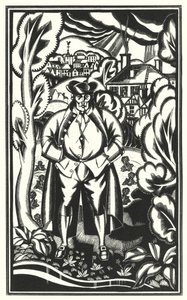 Illustration for Tristram Shandy by Laurence Sterne by John Austen