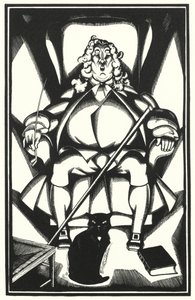 Illustration for Tristram Shandy by Laurence Sterne by John Austen