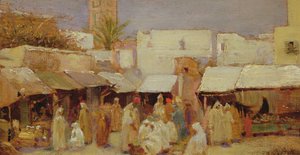 Market Place, Tangiers by John Bagnold Burgess