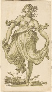 Dancing Nymph with Bow and Arrows by John Baptist Jackson