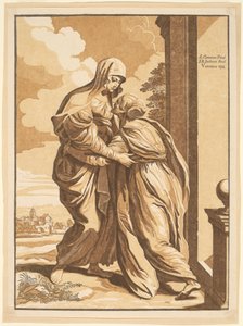 The Visitation by John Baptist Jackson, after Annibale Carracci