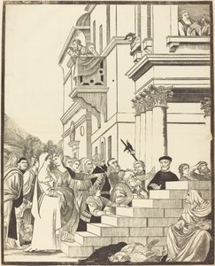 Presentation of the Virgin in the Temple (center plate)