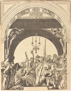 The Presentation in the Temple (The Circumcision) by John Baptist Jackson after Veronese