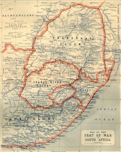 Map of the Seat of War in South Africa