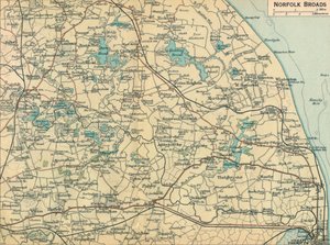 Norfolk Broads, 20th Century by John Bartholomew