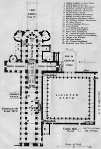 Norwich Cathedral by John Bartholomew
