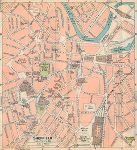 Sheffield, 20th Century by John Bartholomew